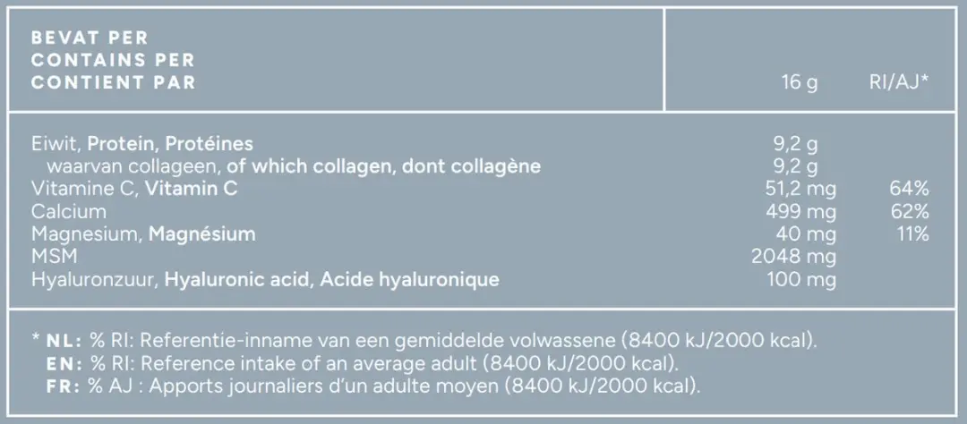 Mattisson Runder Collageen Poeder Peptan Blend Vanille 300g