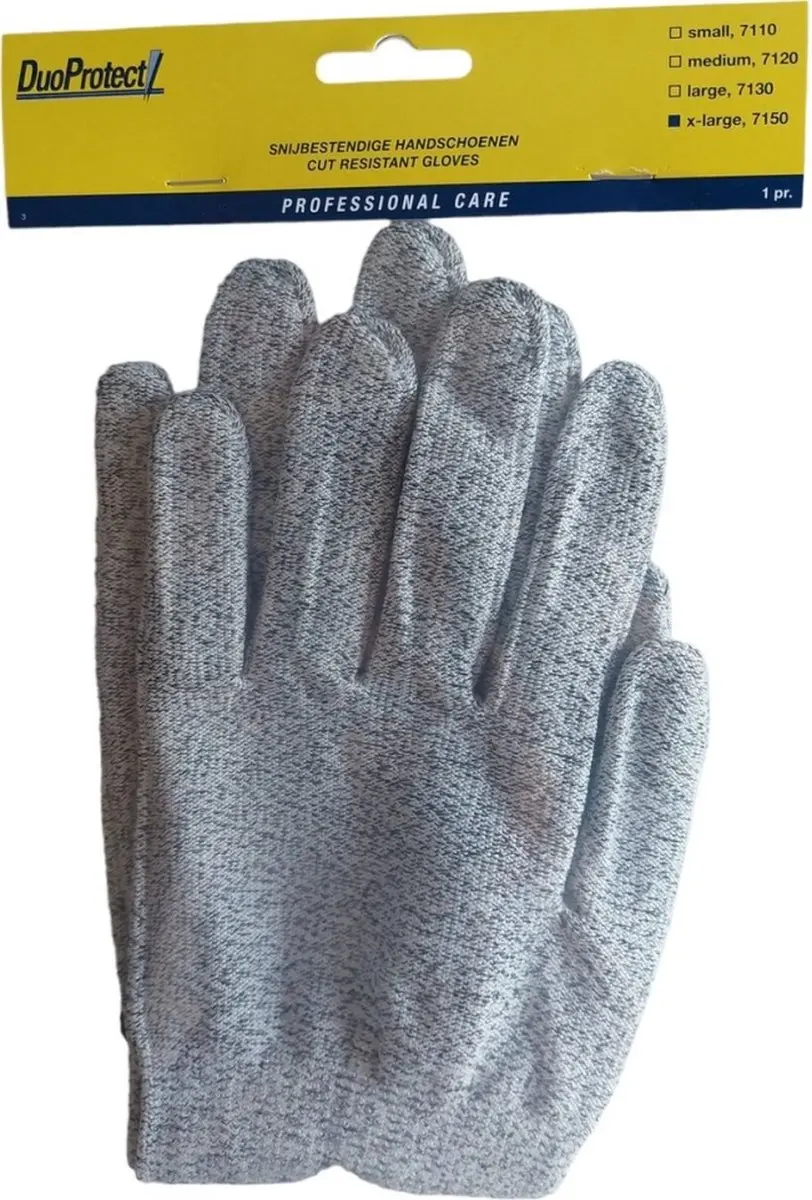 Duoprotect Snijbestendige Handschoen XL - 68257150 Grijs