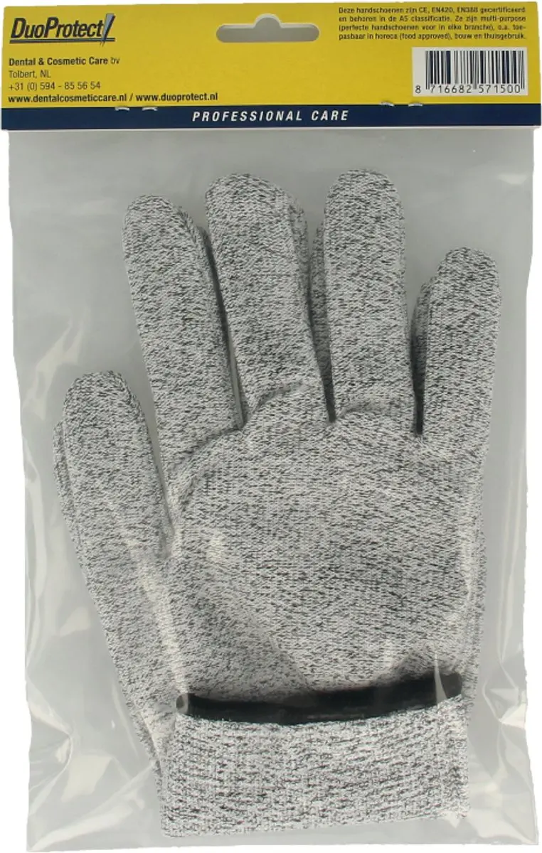 Duoprotect Snijbestendige Handschoen XL - 68257150 Grijs