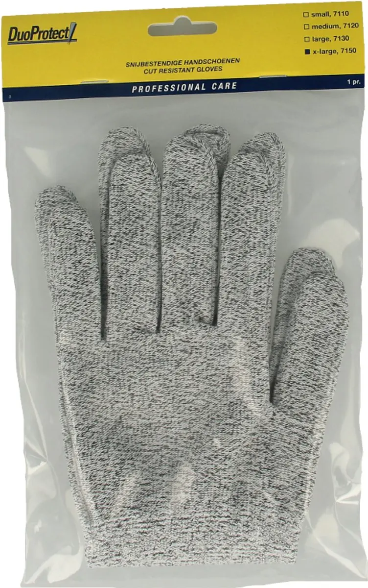 Duoprotect Snijbestendige Handschoen XL - 68257150 Grijs