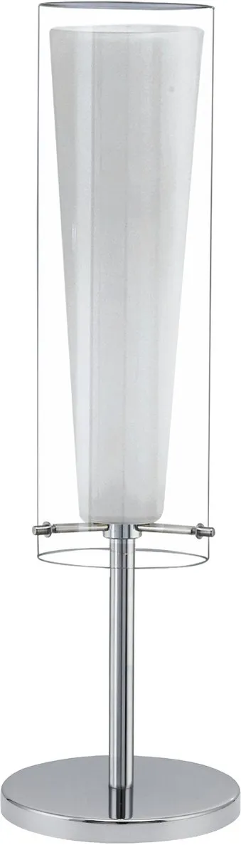 Eglo Pinto Tafellamp - 1 Licht - Ø11cm - Chroom/Wit