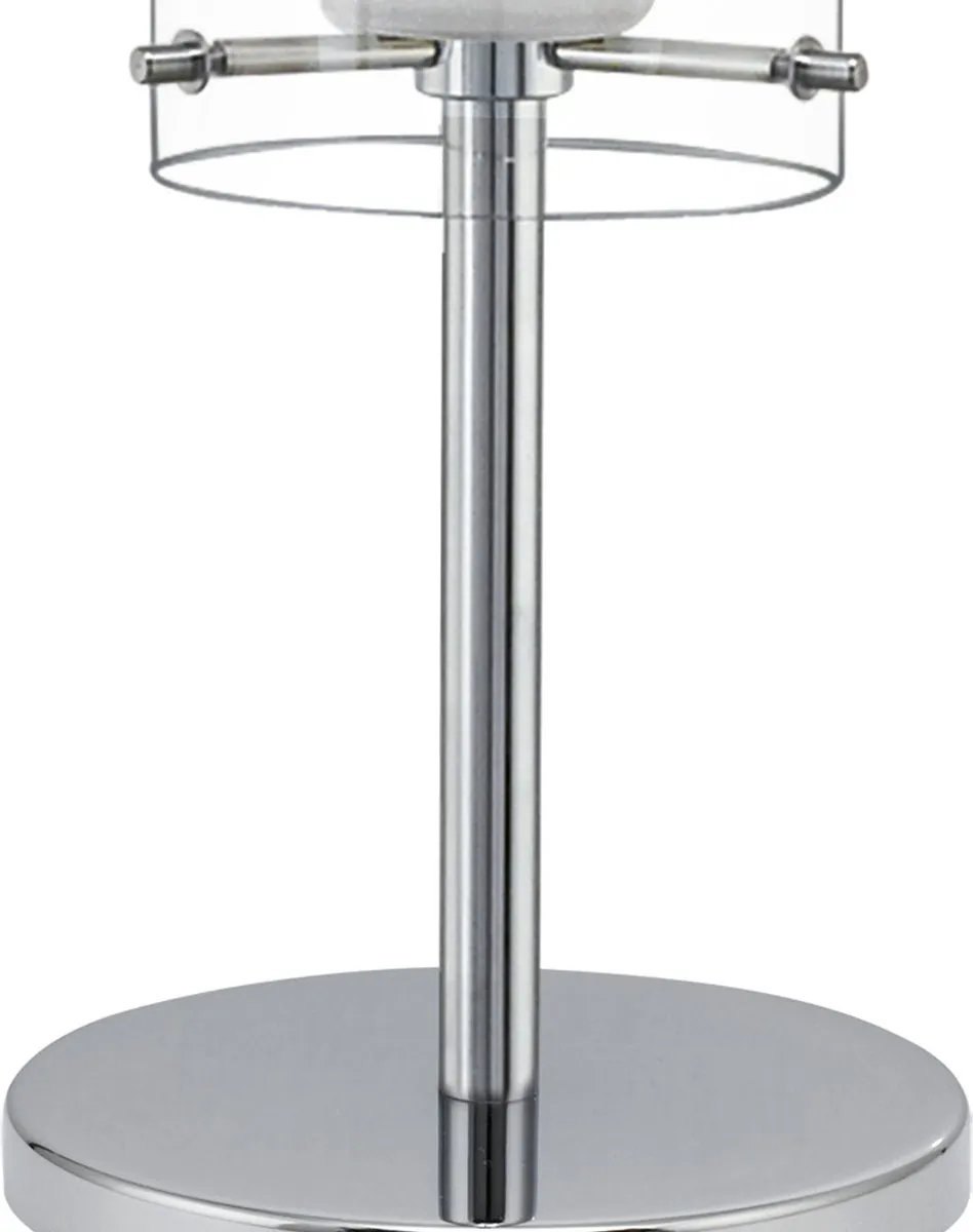Eglo Pinto Tafellamp - 1 Licht - Ø11cm - Chroom/Wit