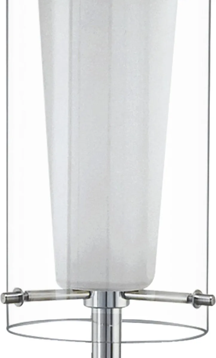 Eglo Pinto Tafellamp - 1 Licht - Ø11cm - Chroom/Wit