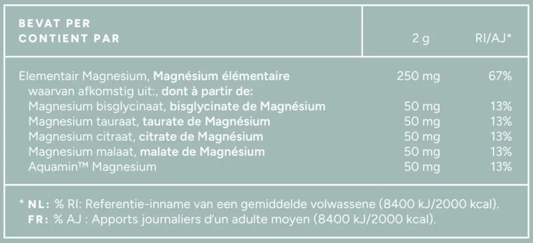 Mattisson Multi Magnesium Poeder 200g