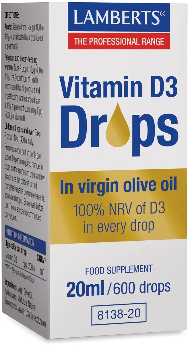 Lamberts Vitamine D3 Druppels 20ml