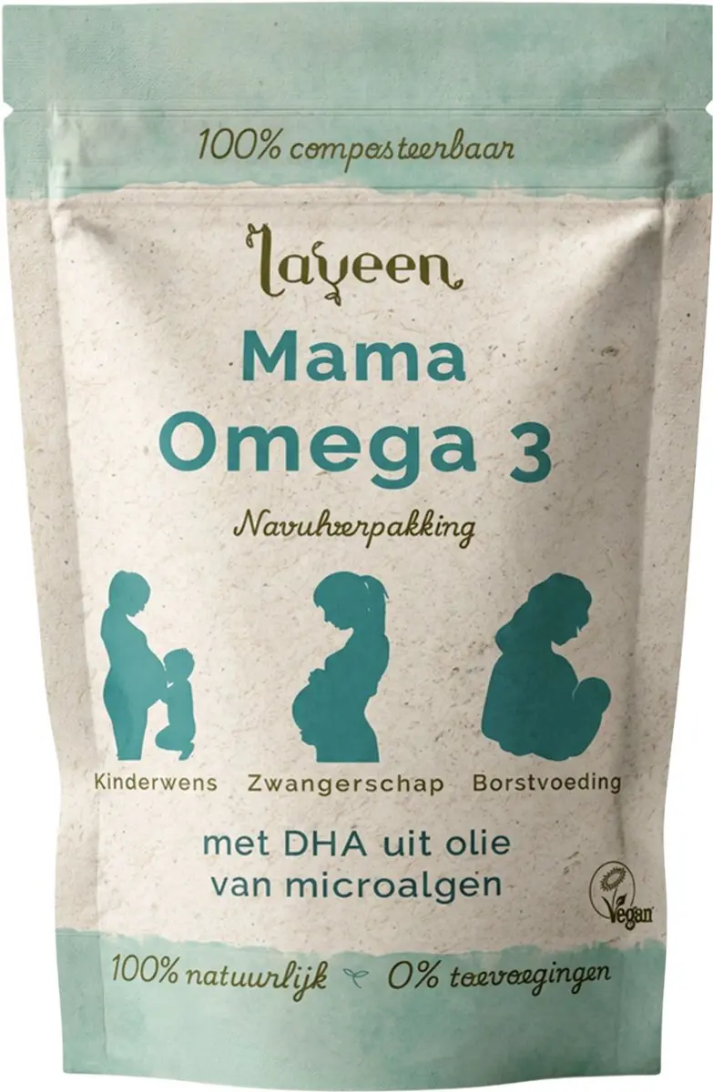 Laveen Mama Omega 3 Navulverpakking 30 Capsules