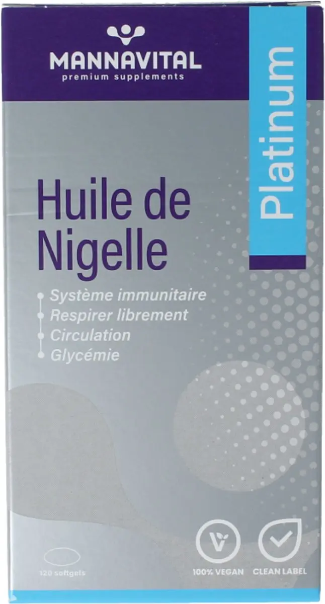 Mannavital Zwarte Komijnolie 120 Softgels
