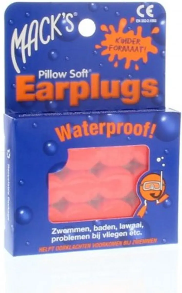 Macks Kids Earplugs Pillow Soft Oordoppen - 6 Paar