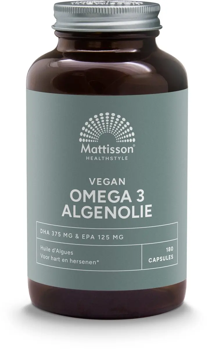 Mattisson Vegan Algenolie Omega 3 500mg - 180 Capsules