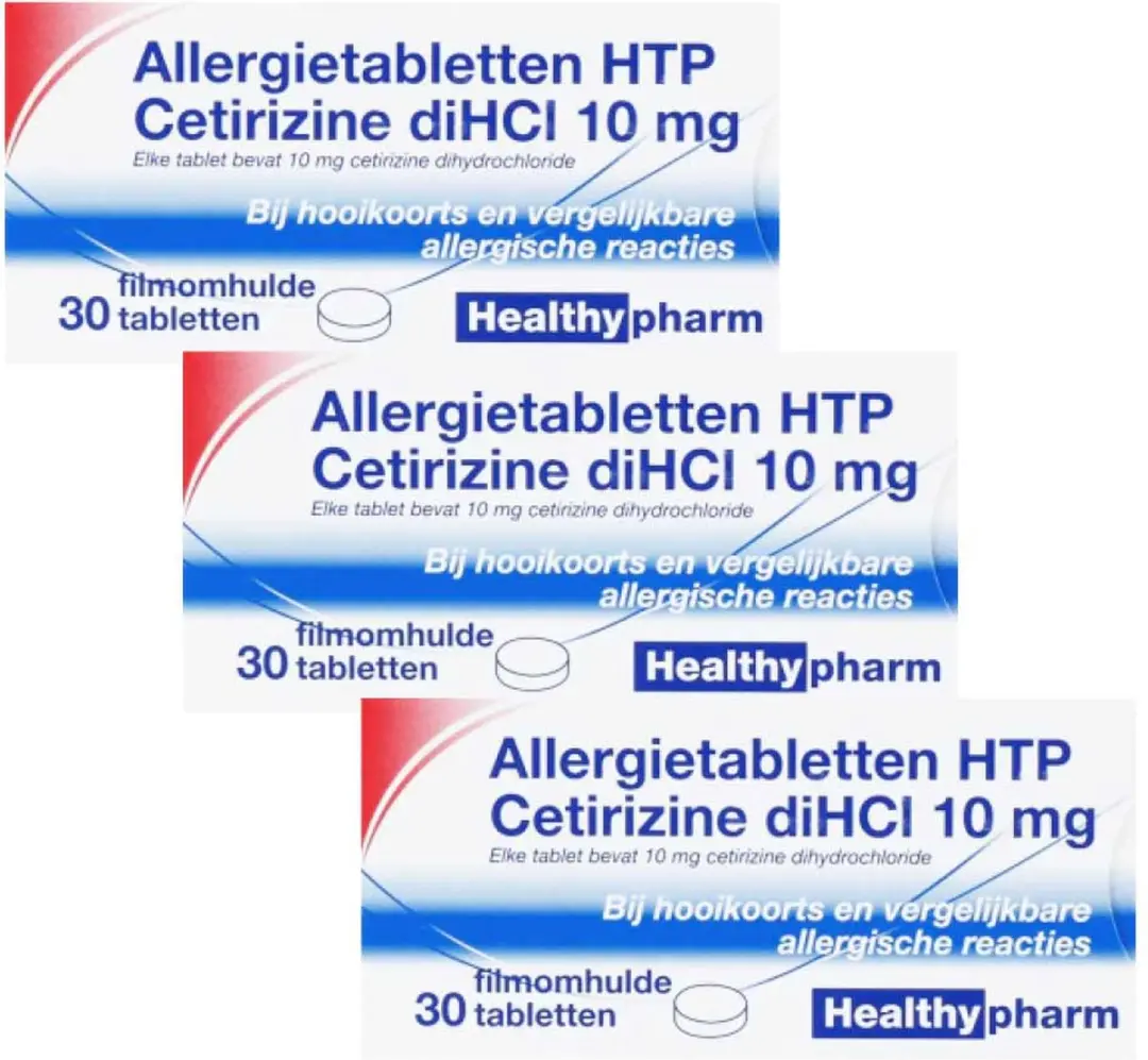 Healthypharm Allergietabletten Cetirizine 10mg - 90 Stuks