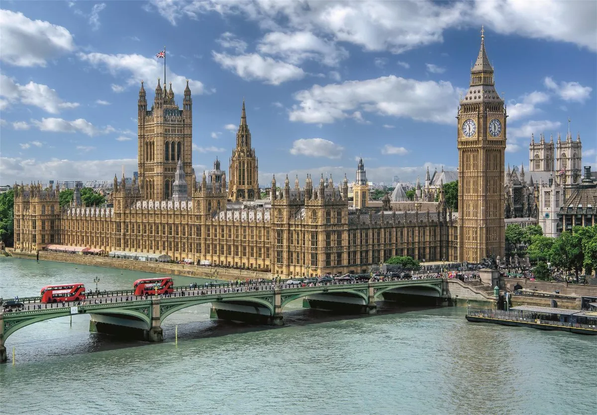 Clementoni Houses of Parliament Puzzel 3000 Stuks - Multikleur