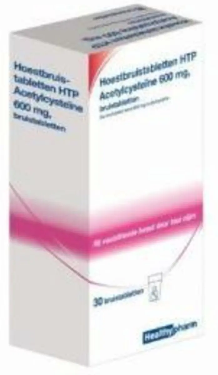 Healthypharm Acetylcysteine 600mg Bruistabletten - 30 Stuks