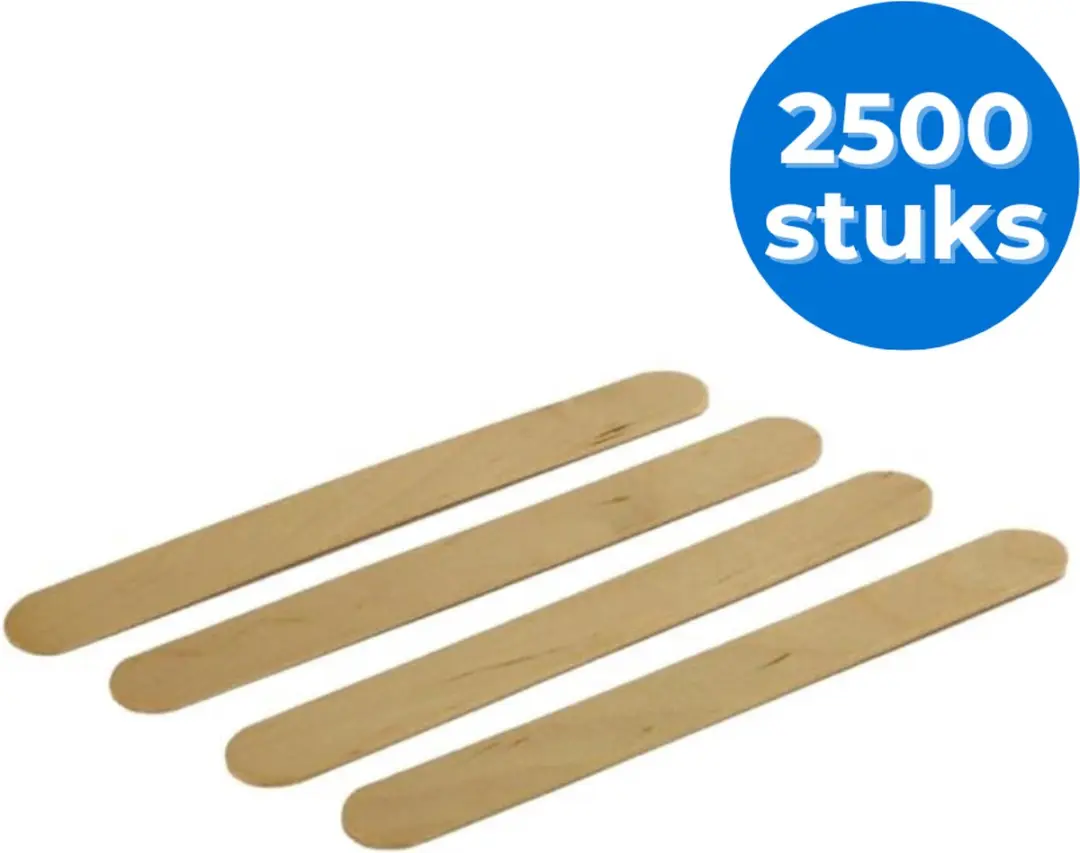 Klinion Houten Tongspatels 2500 Stuks