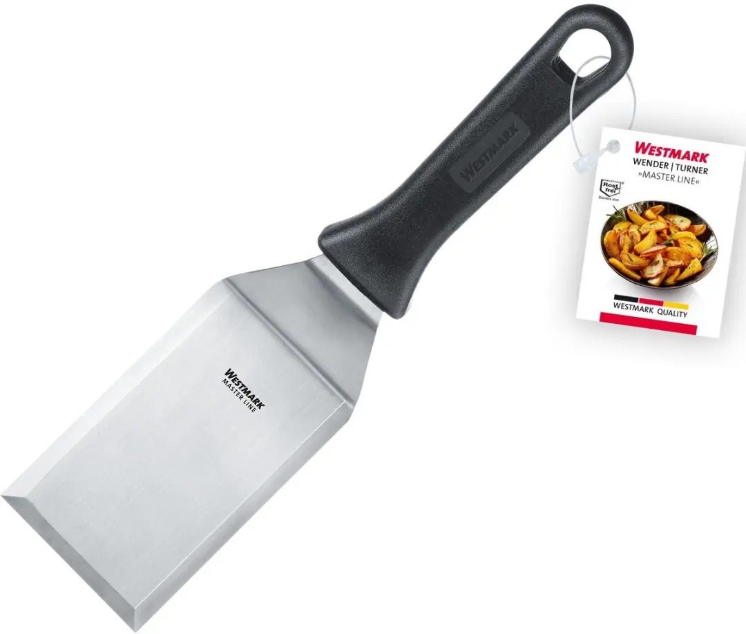 Westmark Master Line Spatel 28cm - 7x11,5cm - RVS/Kunststof - Zwart/Zilver