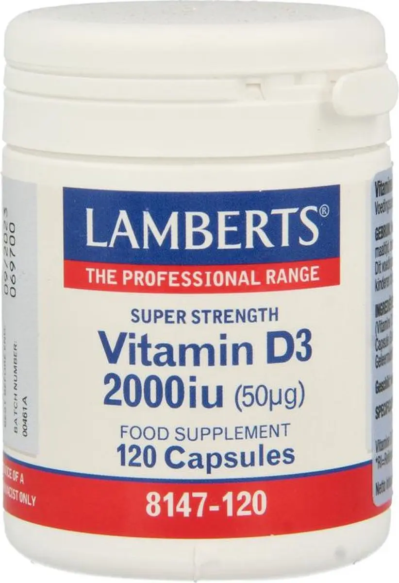 Lamberts Vitamine D3 2000IE 120 Capsules