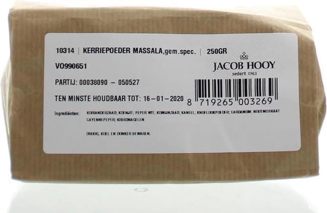 Jacob Hooy Kerry Masala 250g