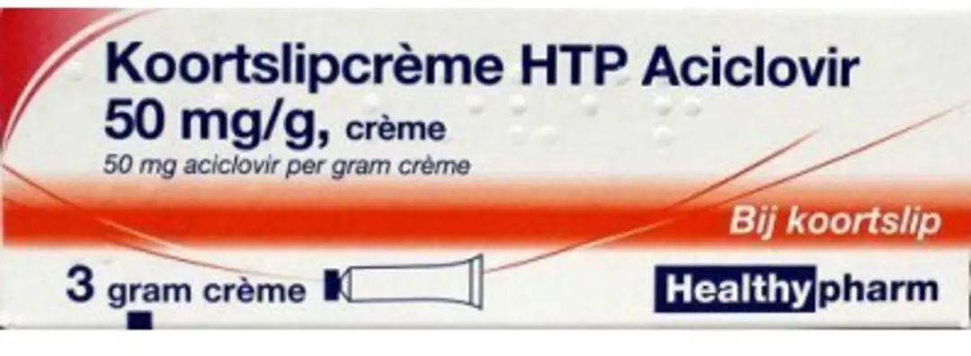Healthypharm Aciclovir Koortslipcrème 50mg/g