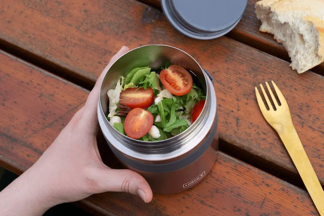 Lurch Thermos 800ml - Roestvrij staal Rozegoud