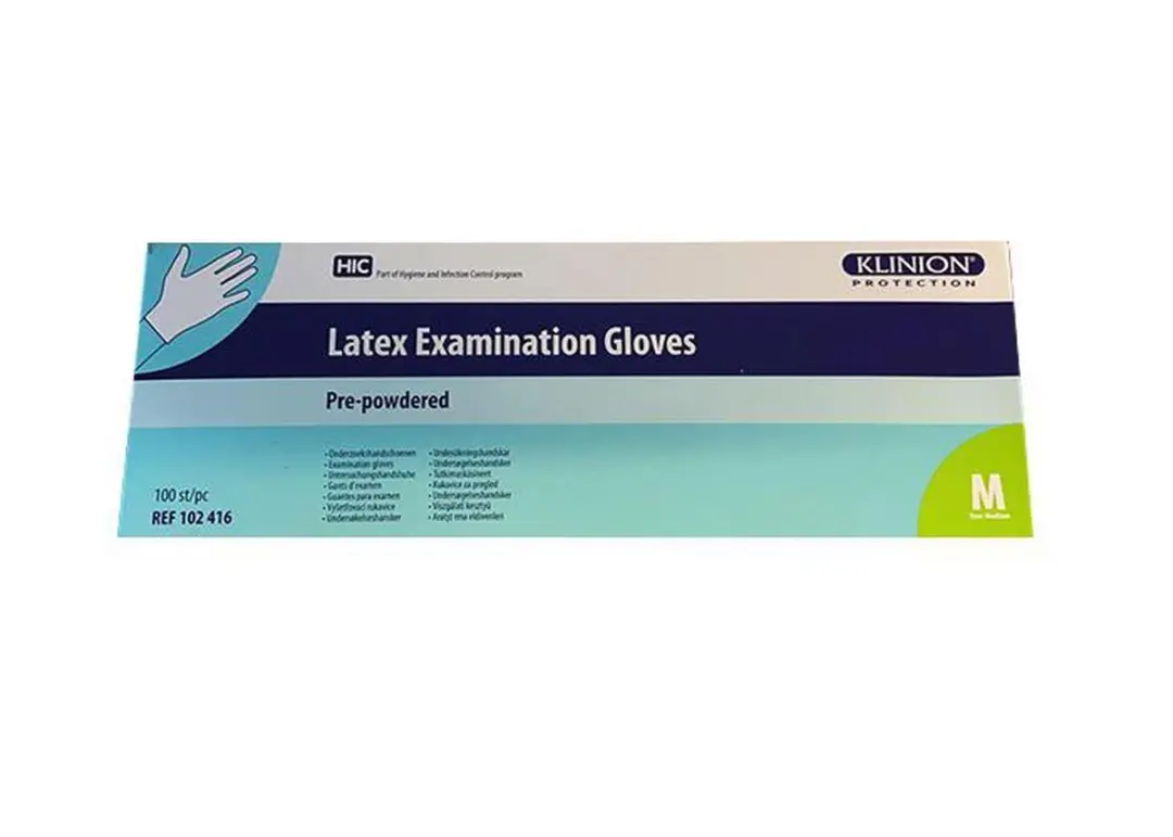 Klinion Latex Handschoenen M - 200 Stuks (2x100) - MPN 102 416