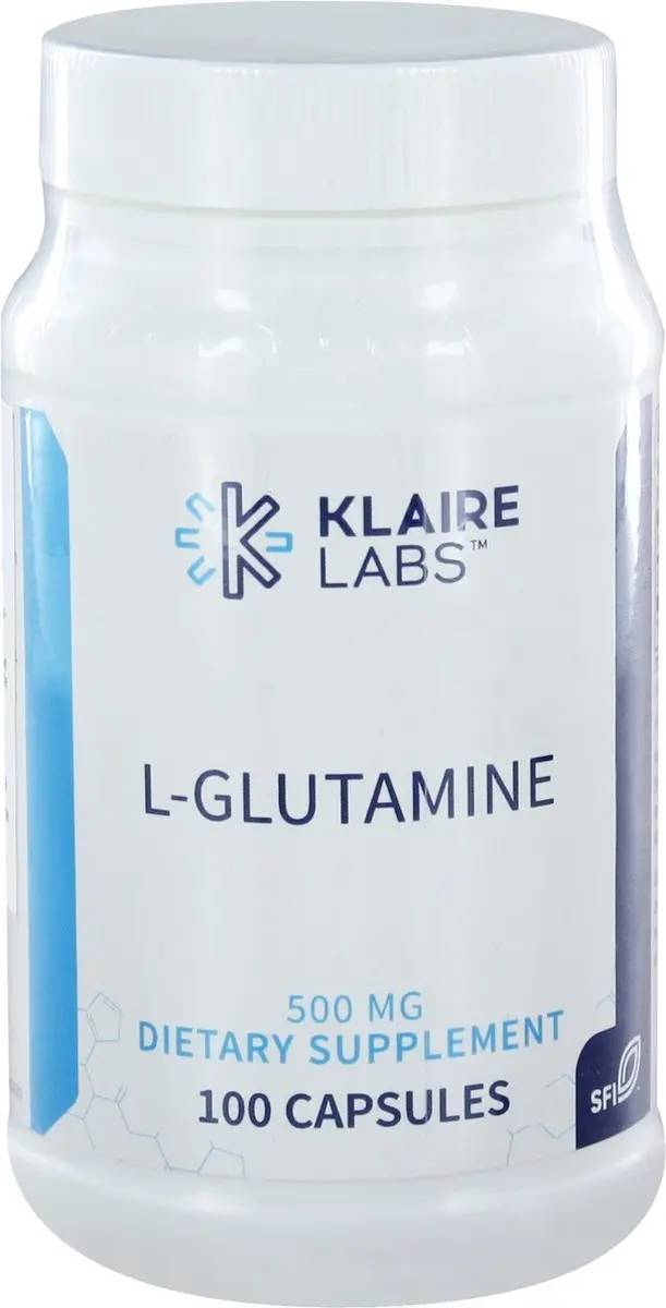Klaire Labs L-Glutamine 500mg - 100 Stuks