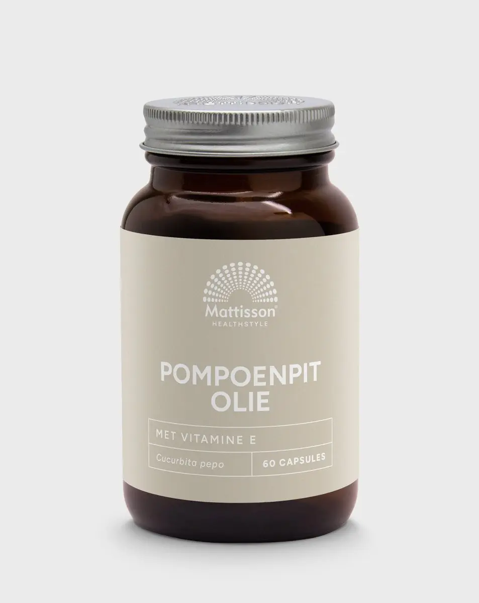 Mattisson Pompoenpitolie 1000mg Vitamine E 60 Capsules
