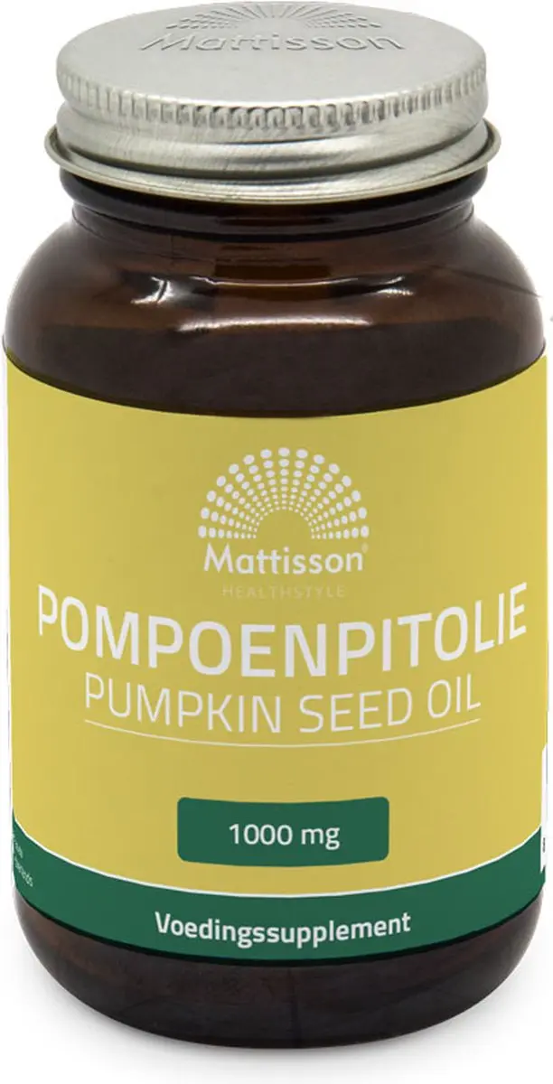 Mattisson Pompoenpitolie 1000mg Vitamine E 60 Capsules