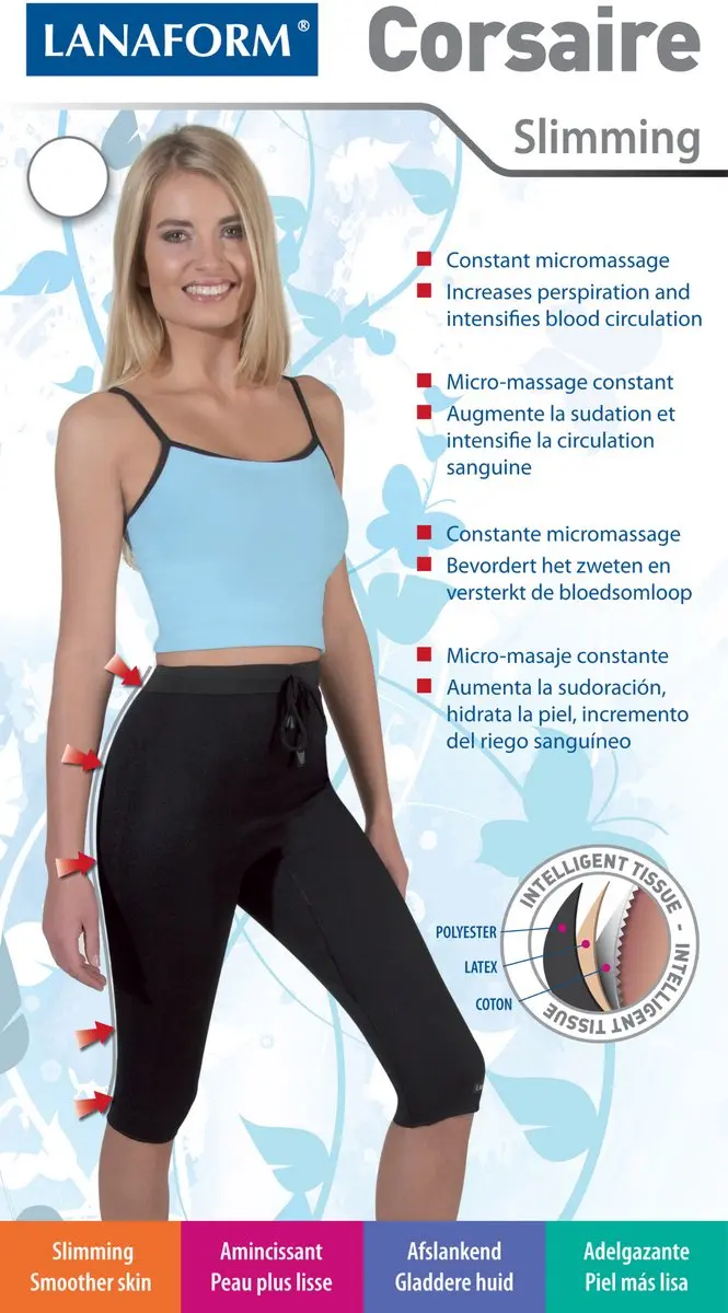 Lanaform Corsaire-8 Afslankbroek 50 - Zwart