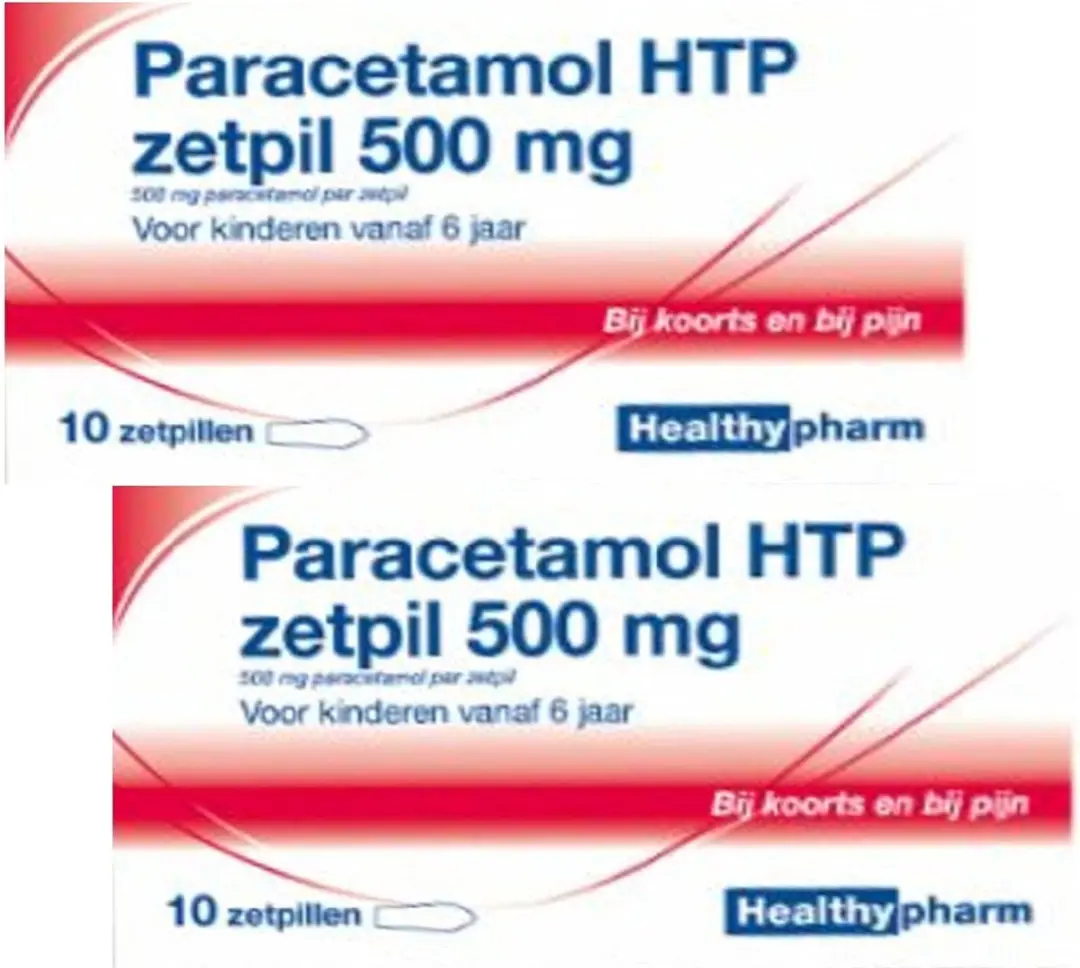 Healthypharm Paracetamol 500mg Zetpillen - 20 Stuks