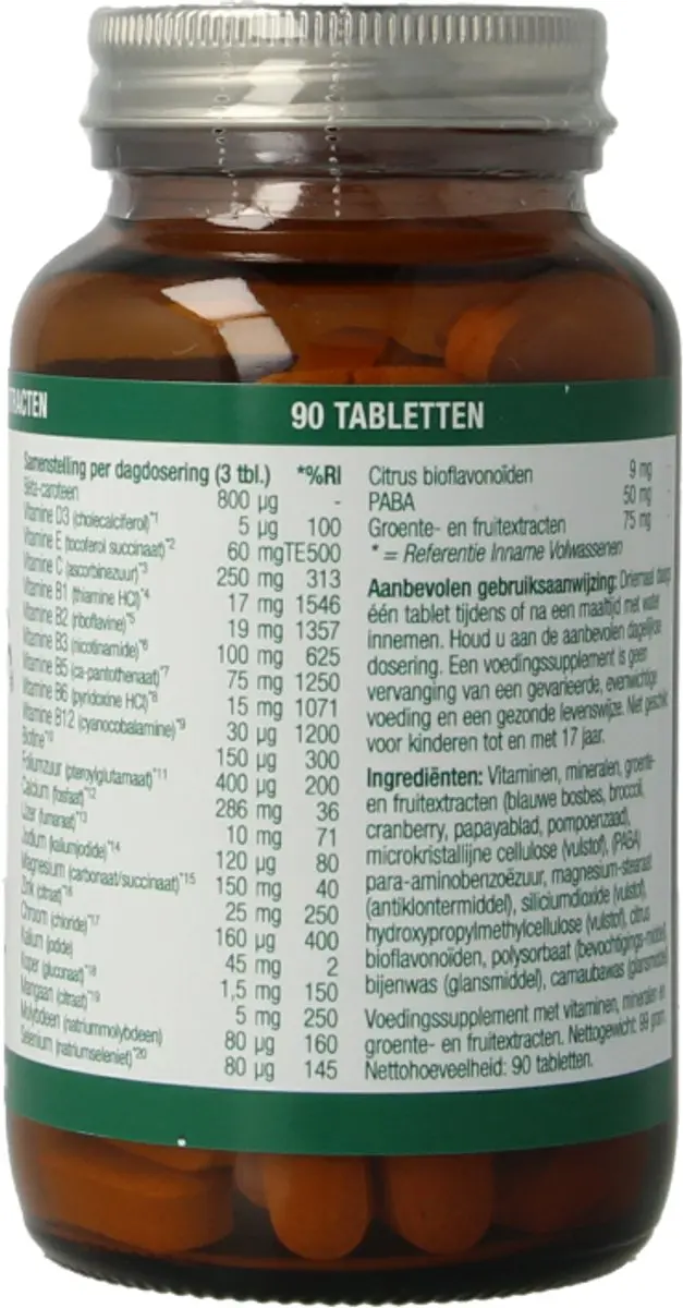 Essential Organics Men-Plex 50+ Multivitamine - 90 Tabletten