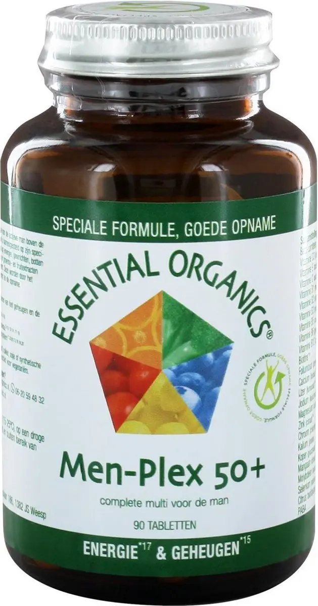 Essential Organics Men-Plex 50+ Multivitamine - 90 Tabletten