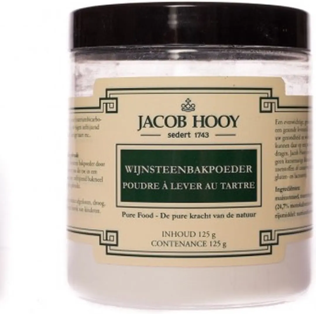Jacob Hooy Wijnsteenbakpoeder 125g - Paars/Wit