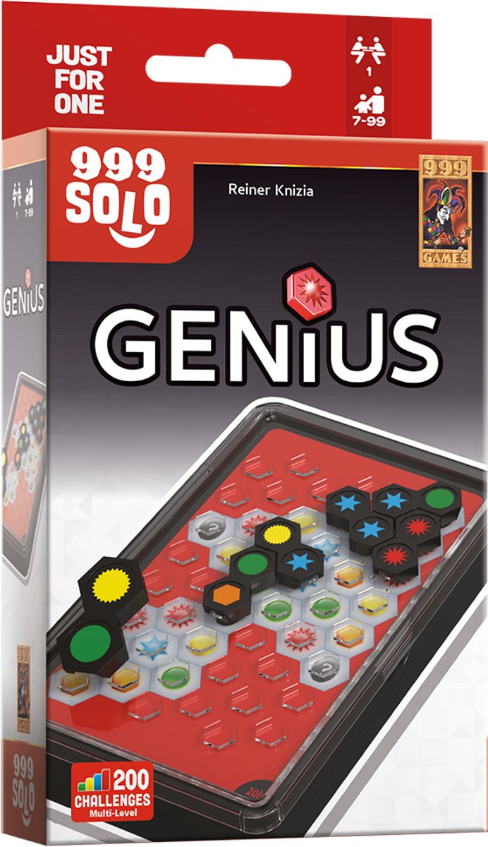 999 Games - Genius - Solo spel - Breinbreker - Stimuleert het ruimtelijk inzicht - Educatief spel - Puzzelspel