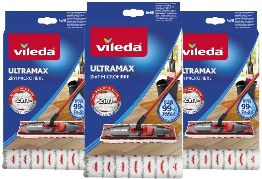 Vileda Ultra-Max Navulling - 3 Stuks - Wit