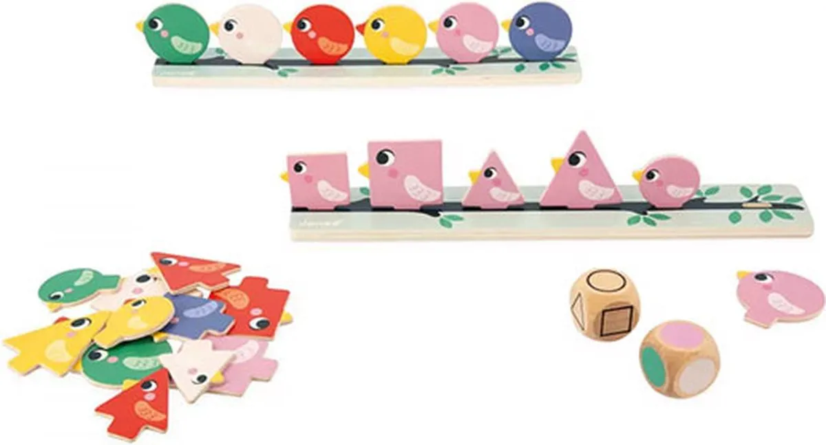 Janod Vogels Sorteren - 72 Stuks - Meerkleurig - afbeelding 6 van 6