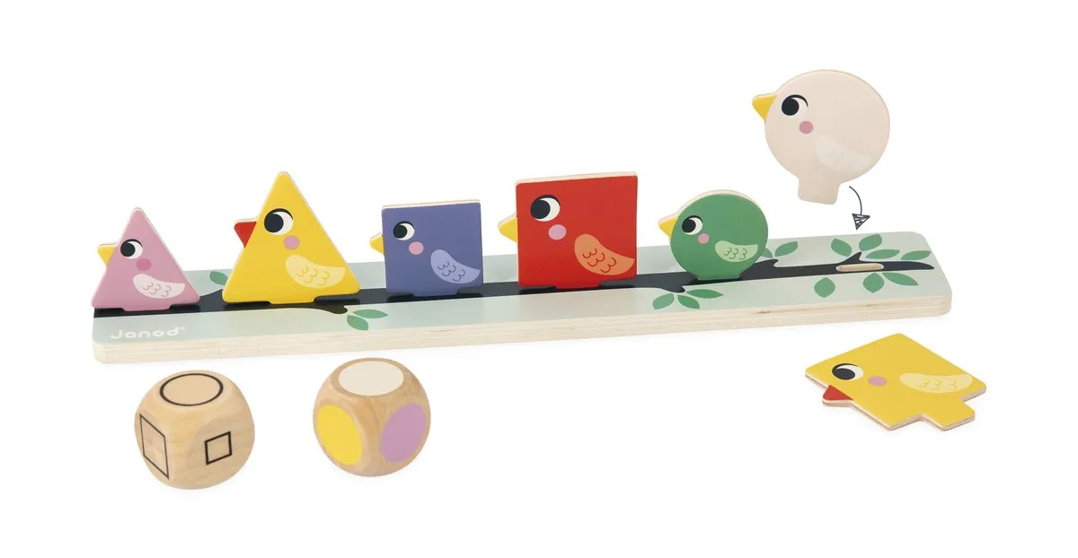 Janod Vogels Sorteren - 72 Stuks - Meerkleurig