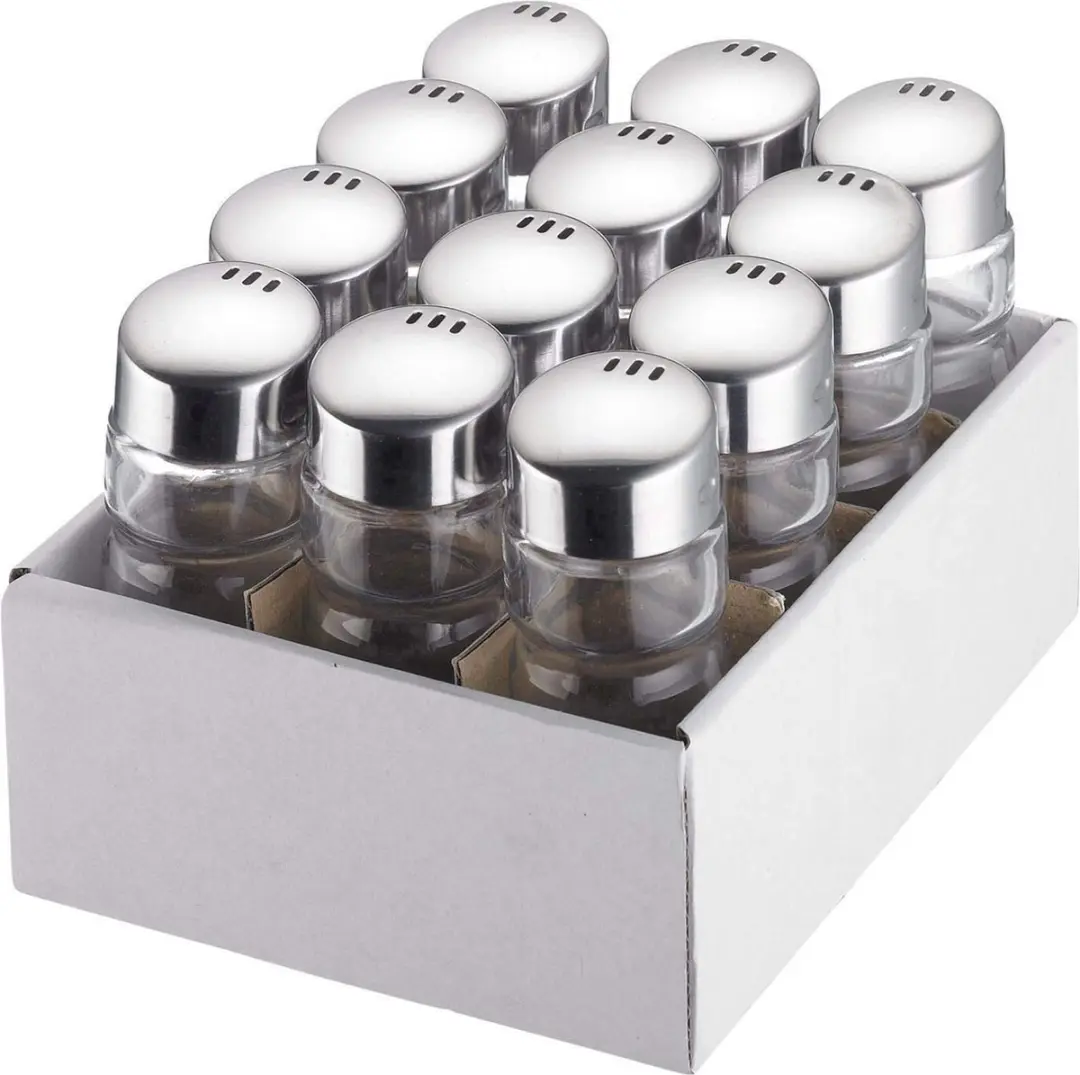 Westmark Universele Strooiers 12 Stuks - 40ml - Glas/Zilver - afbeelding 4 van 6