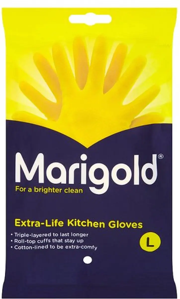 Marigold Huishandschoenen Plus Geel L - 1 Paar