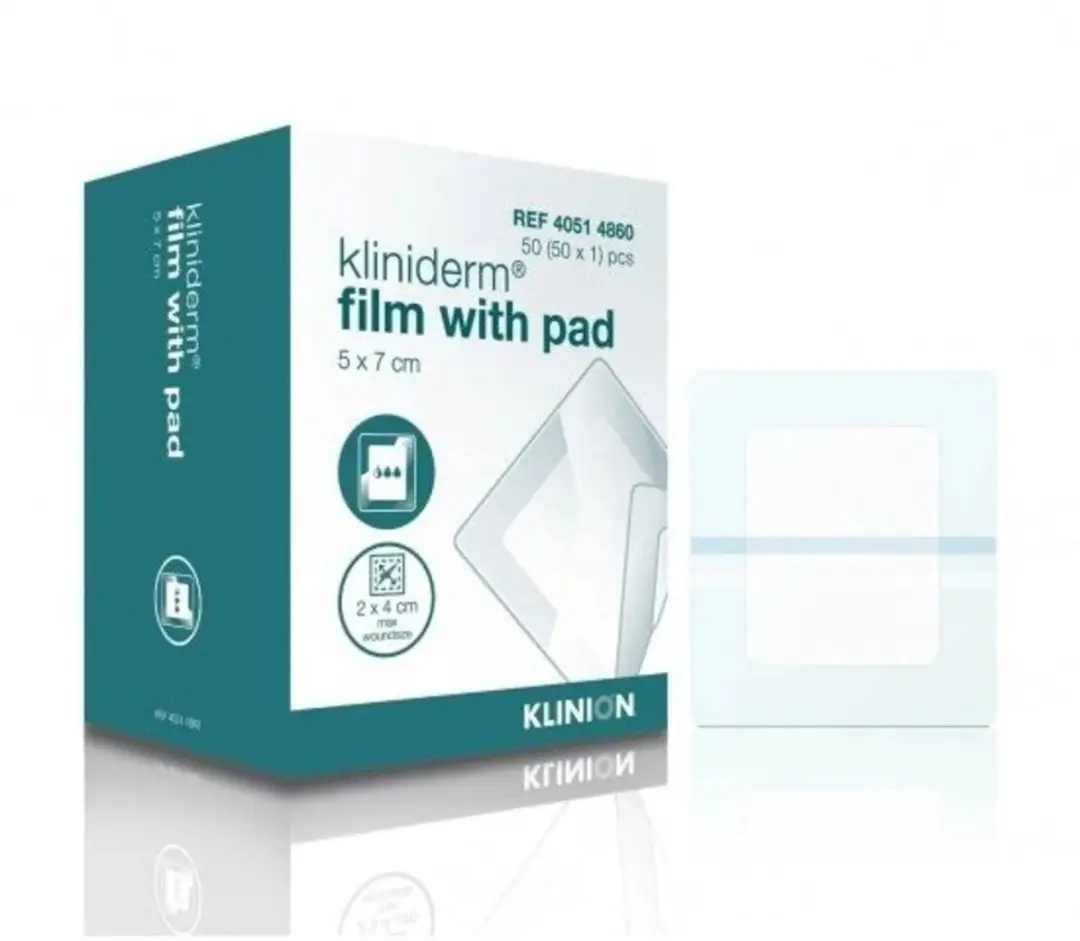 Klinion Kliniderm Film Wondpleister Steriel 5x7,2cm - 50 Stuks