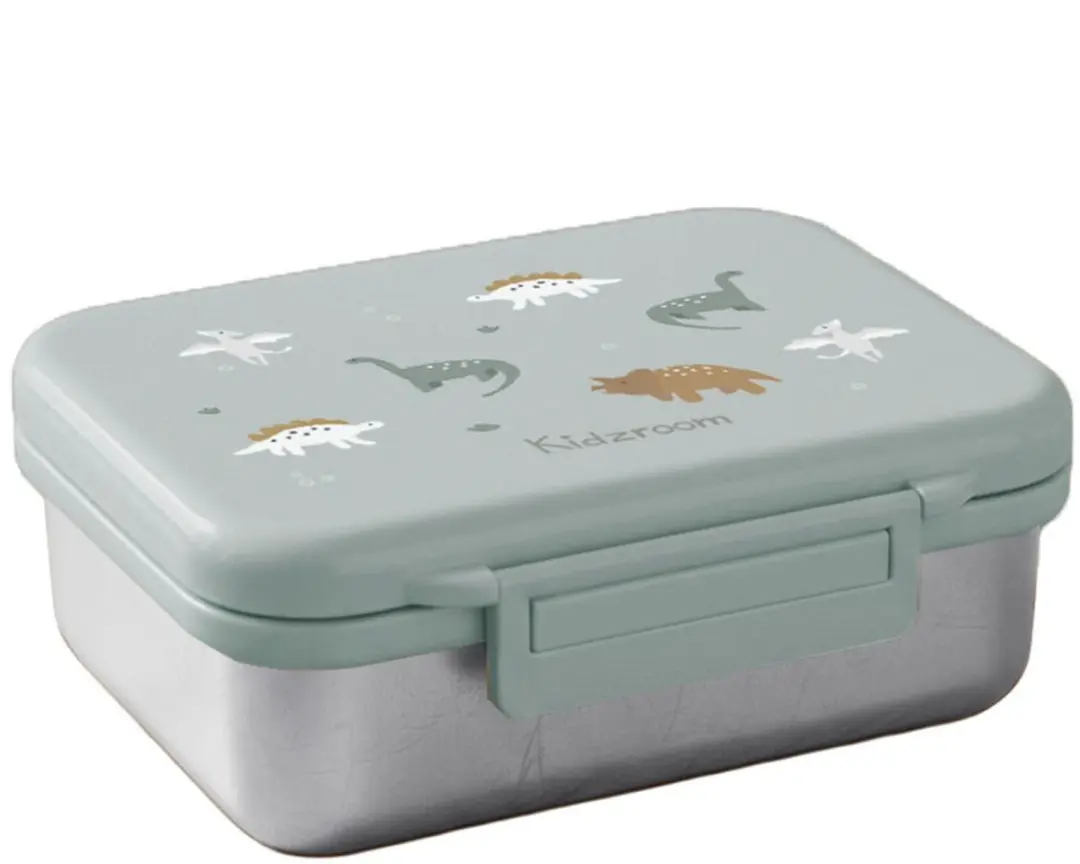 Kidzroom Small Talk Broodtrommel 1,8L - Groen - afbeelding 6 van 6