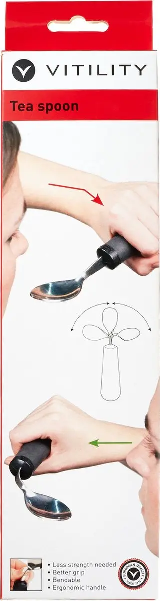 Vitility Buigbare Theelepel - Zwart - afbeelding 6 van 6