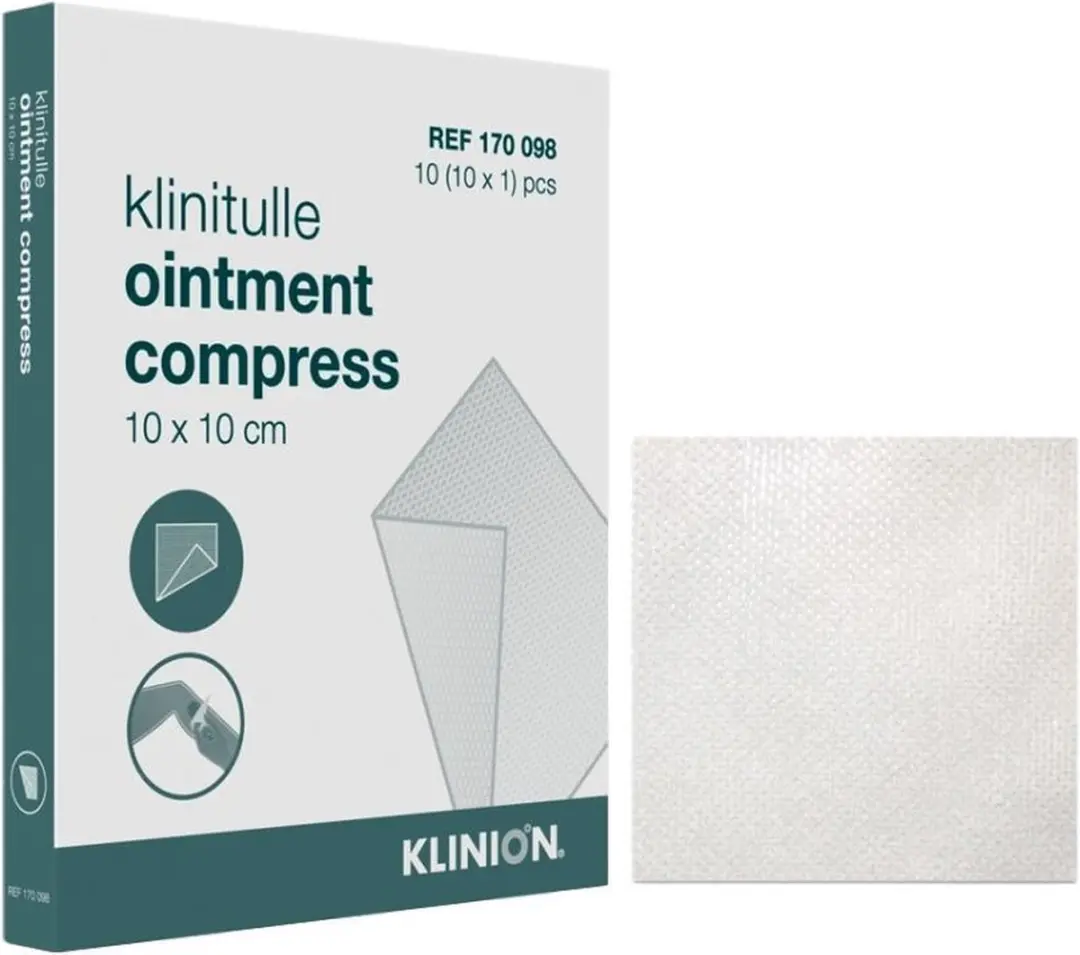 Klinion Klinitulle Paraffine Zalf Kompressen 10x10cm