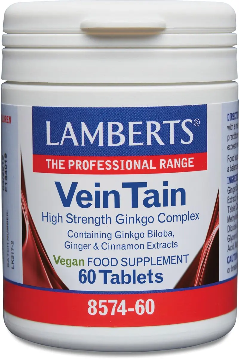 Lamberts Veintain Ginkgo Kaneel 60 Tabletten