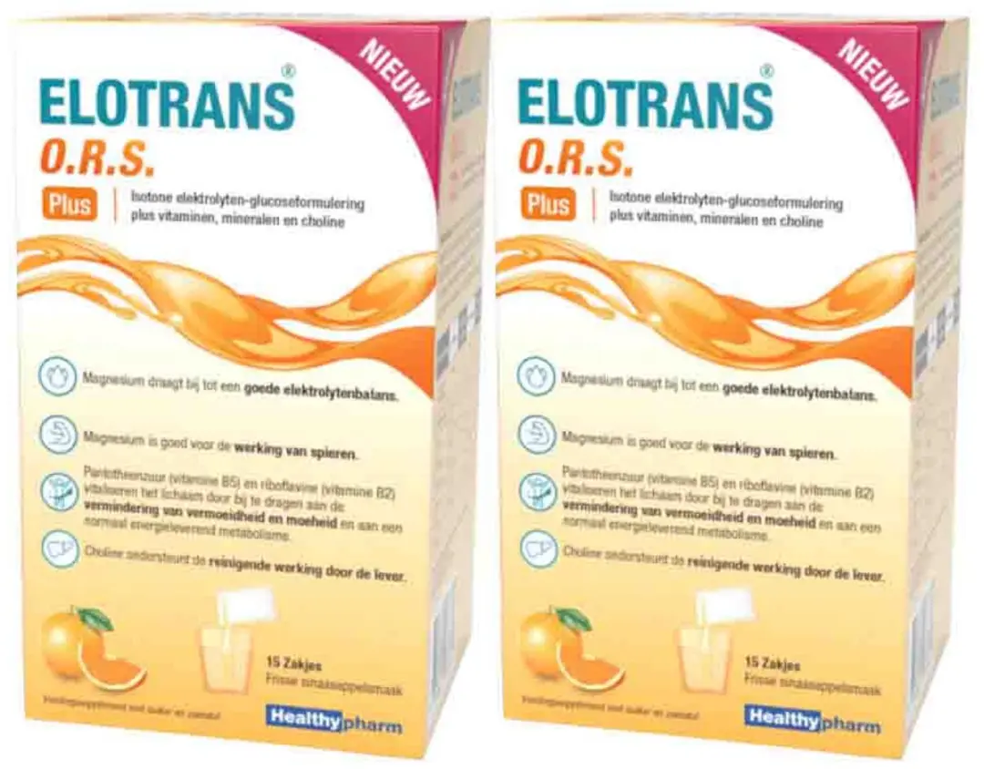 Healthypharm Elotrans O.R.S. Plus - 2x15 Zakjes