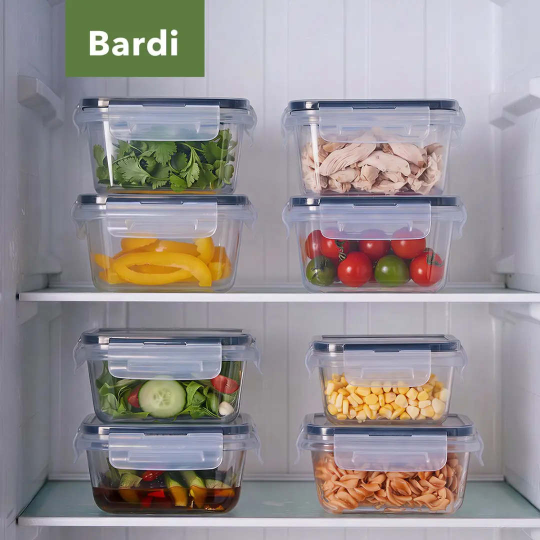 Bardi Vershoudbakjes Set 16 Stuks - BA-16DLG-BAKJE-MIX - Transparant