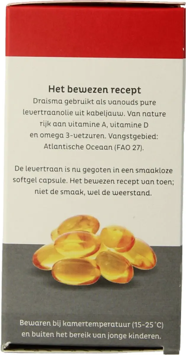 Draisma Vitamine A+D Levertraan 100 Capsules