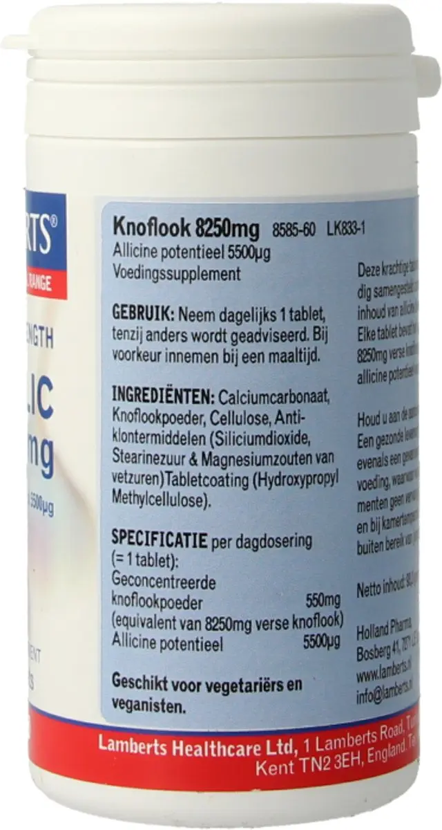 Lamberts Knoflook 8250mg 60 Tabletten