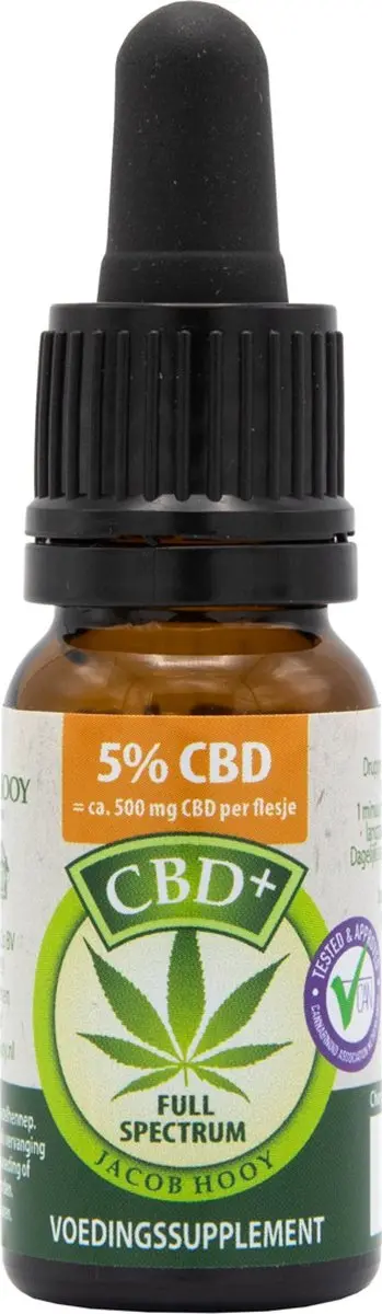 Jacob Hooy CBD+ Olie 5% 10ml