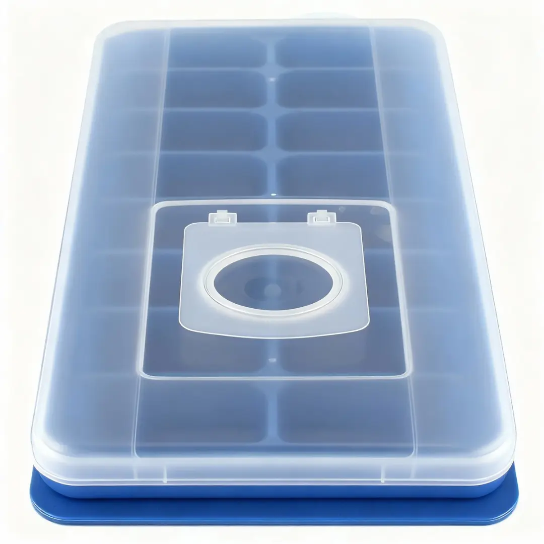 Fackelmann Bar Concept IJsblokjesvorm 16 Stuks - Blauw/Transparant