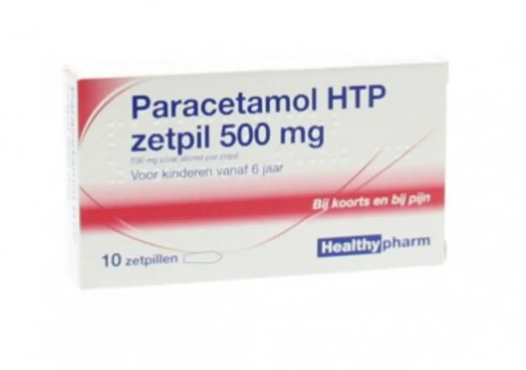 Healthypharm Paracetamol 500mg Zetpillen - 10 Stuks