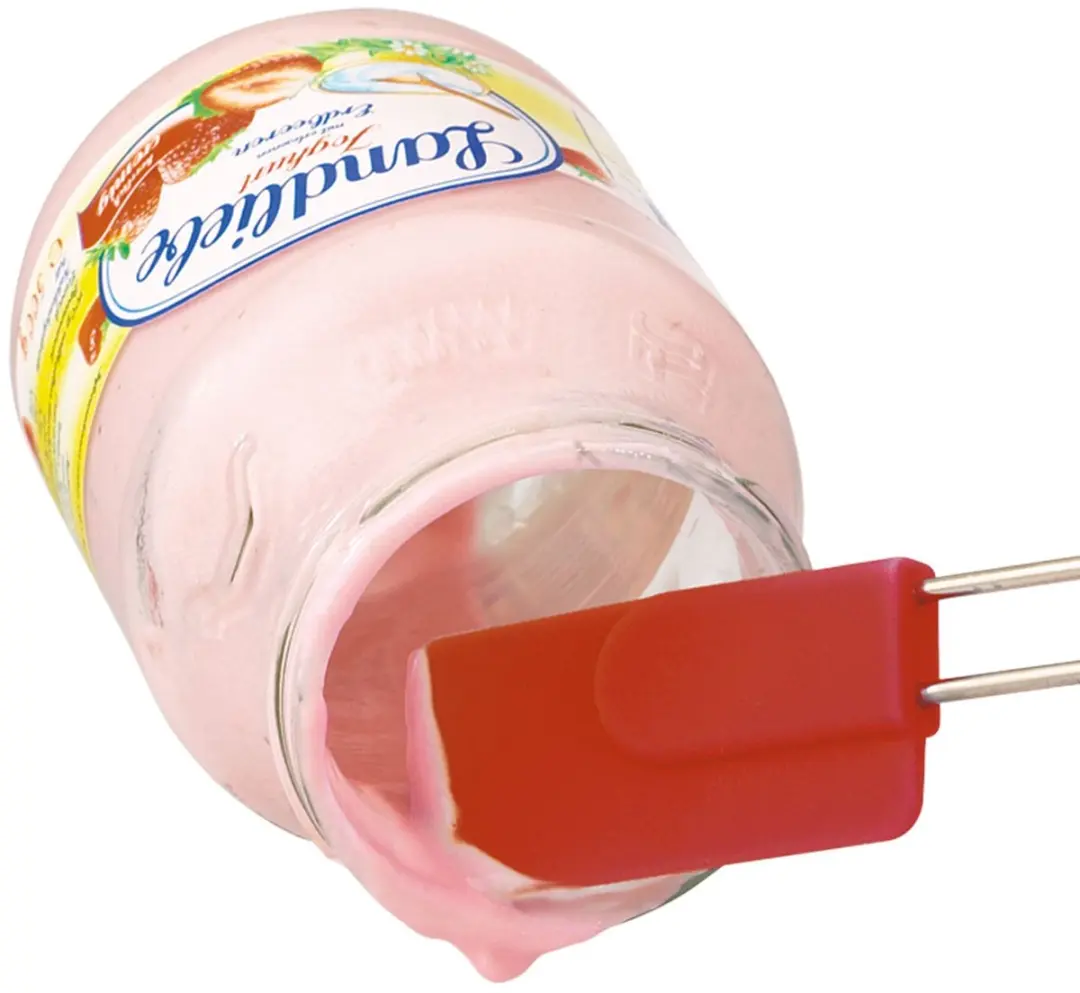 Westmark Siliconen Kook- en Deegspatels 22,5/28,5cm - 2 Stuks - Rood/Zilver